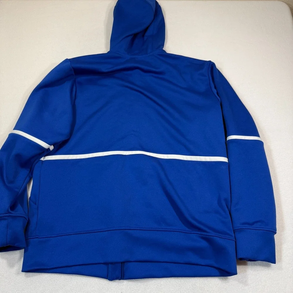 Adidas Jacket Men XL Team‎ Royal Blue/White Under The Lights Full Zip - Picture 9 of 10